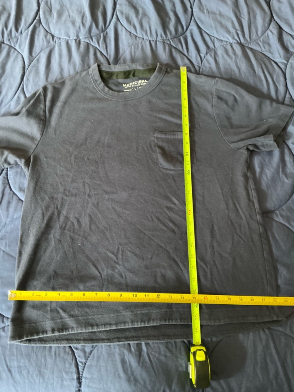 Men's Blue Municipal Short Sleeve Pocket Tee